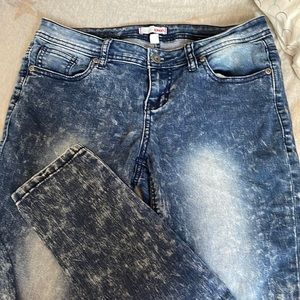 cool bleach pattern jeans